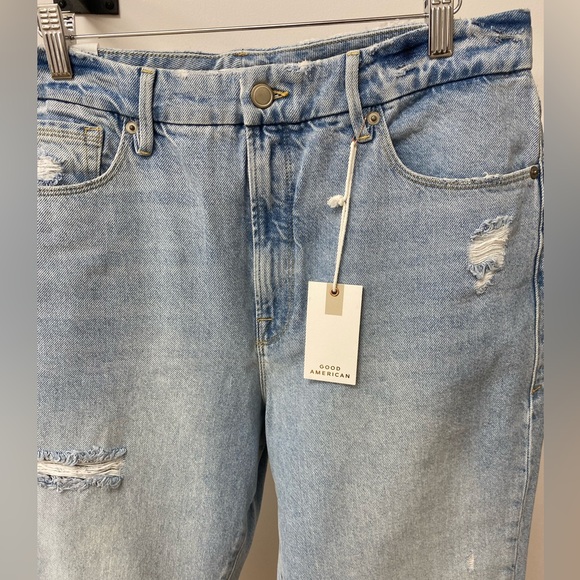 Good American Good Boy Straight Leg BNWT - Picture 3 of 6